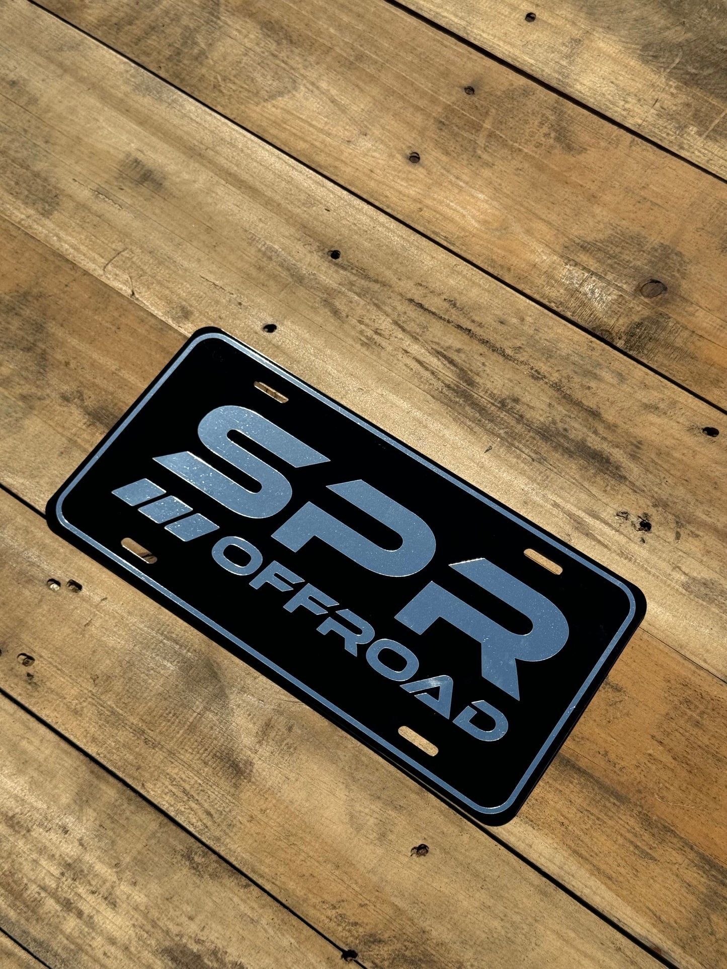 Black / Chrome SPR OFFROAD Front Tag