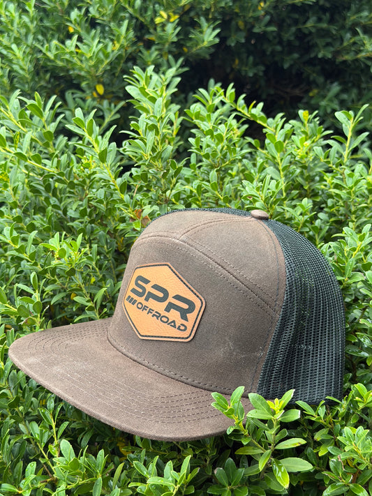 Brown & Black LOST 7 Panel SPR Wax Hat