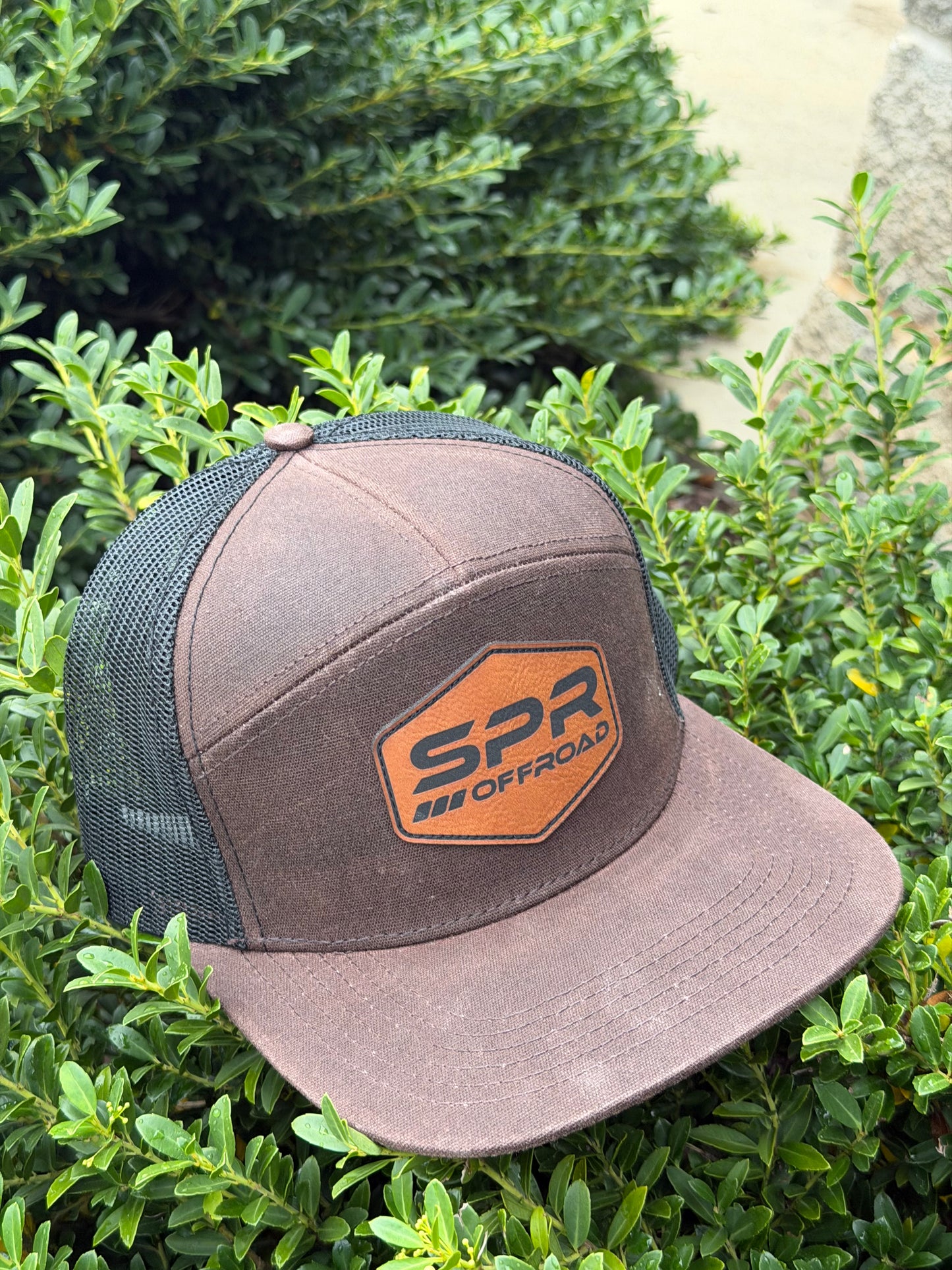 Brown & Black LOST 7 Panel SPR Wax Hat