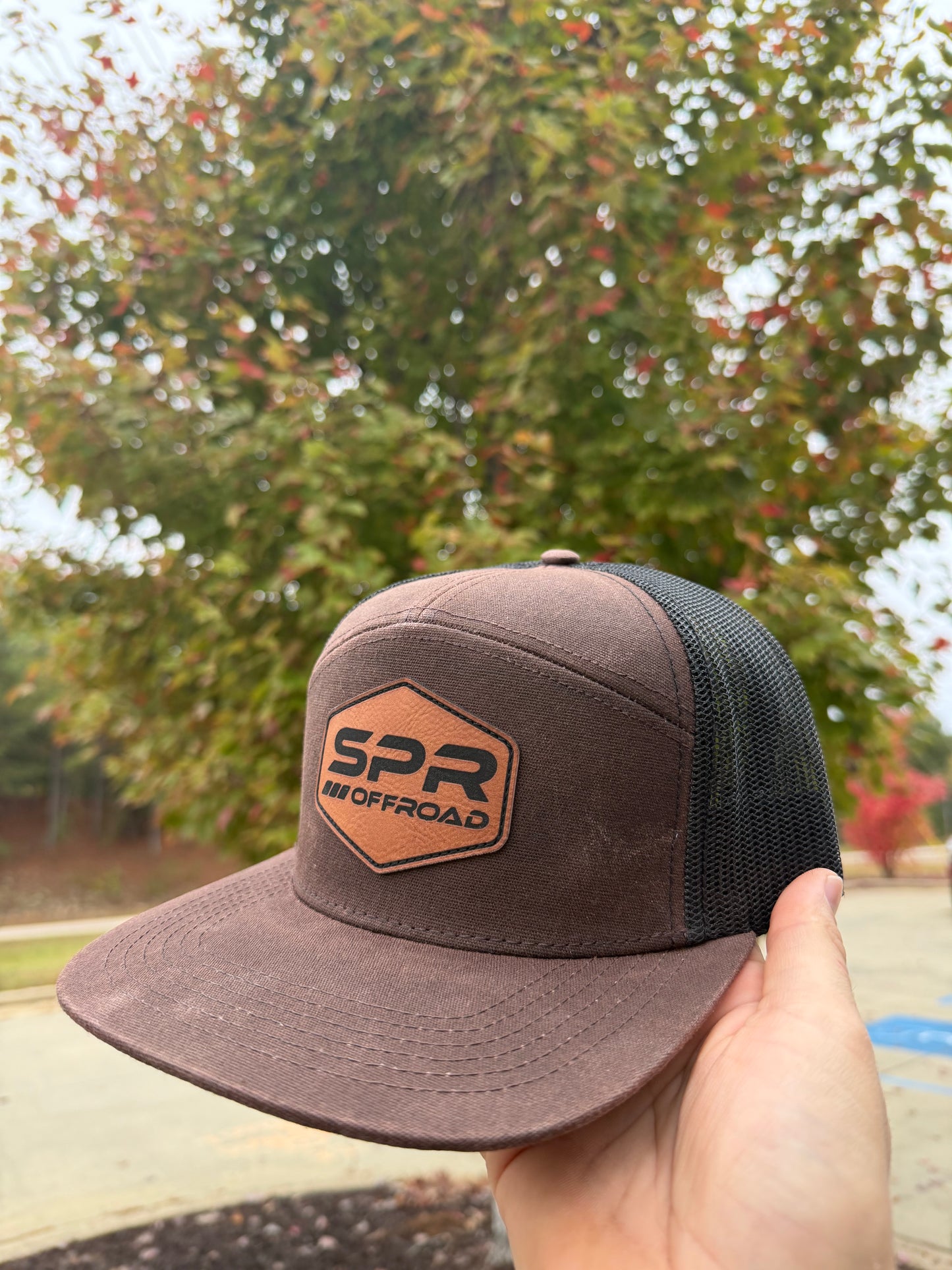 Brown & Black LOST 7 Panel SPR Wax Hat