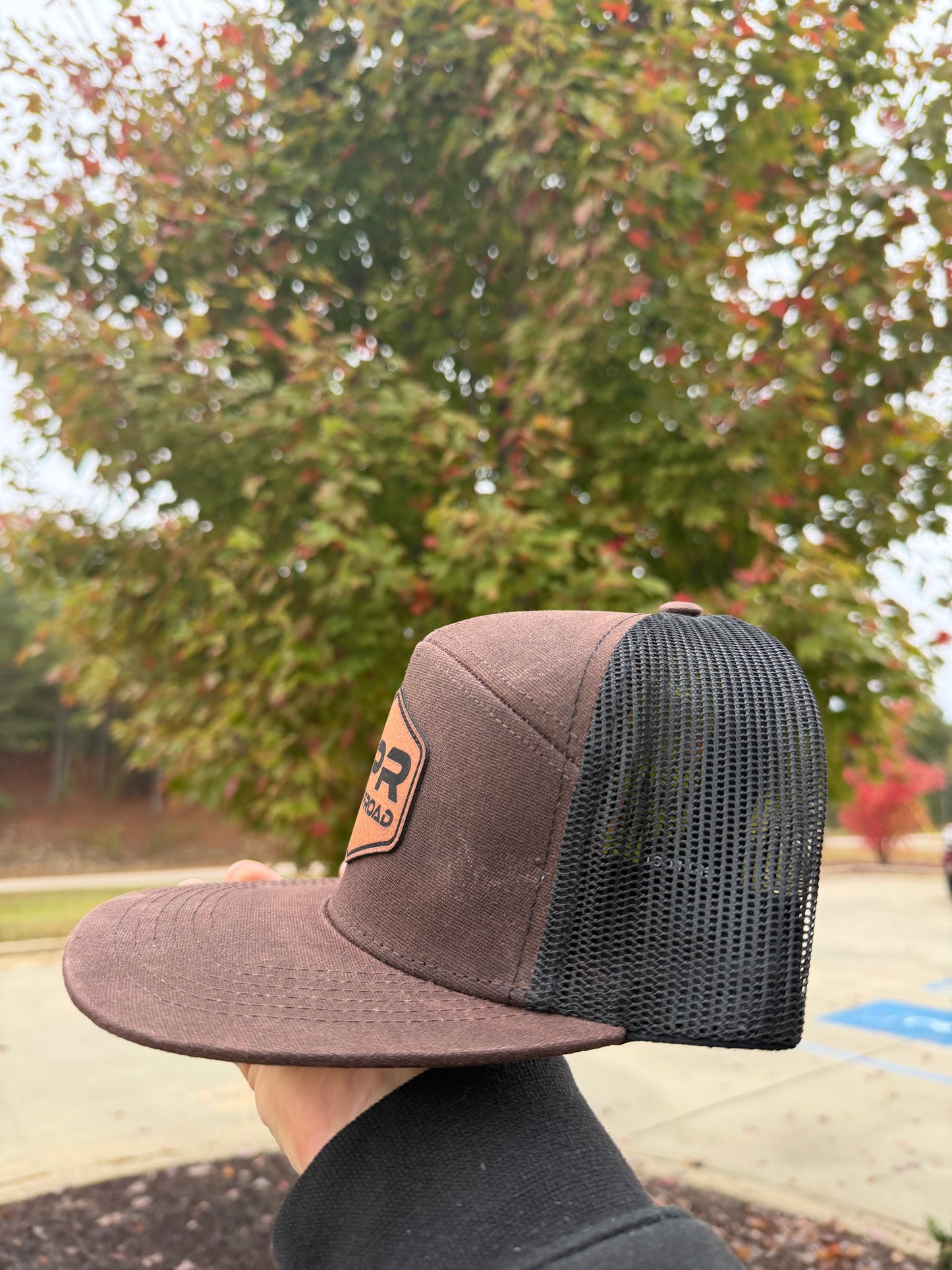 Brown & Black LOST 7 Panel SPR Wax Hat